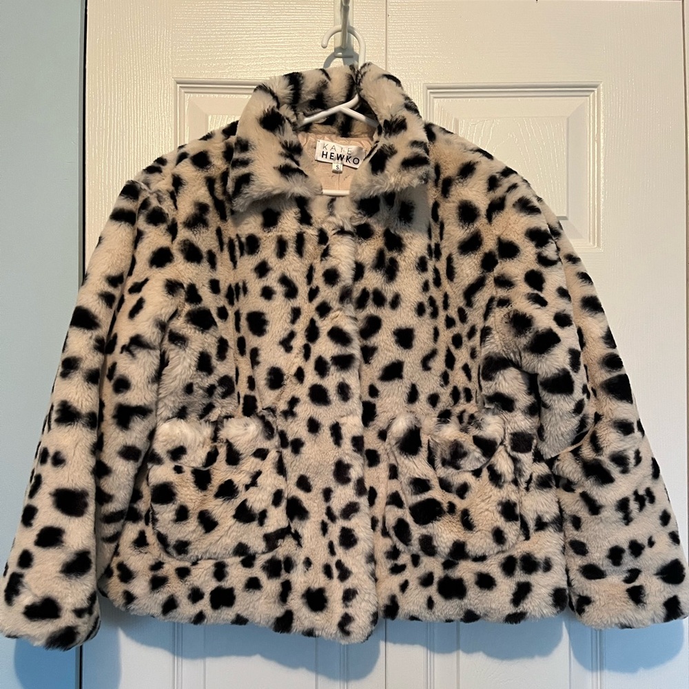 Kate Hewko Faux Fur Crop Jacket